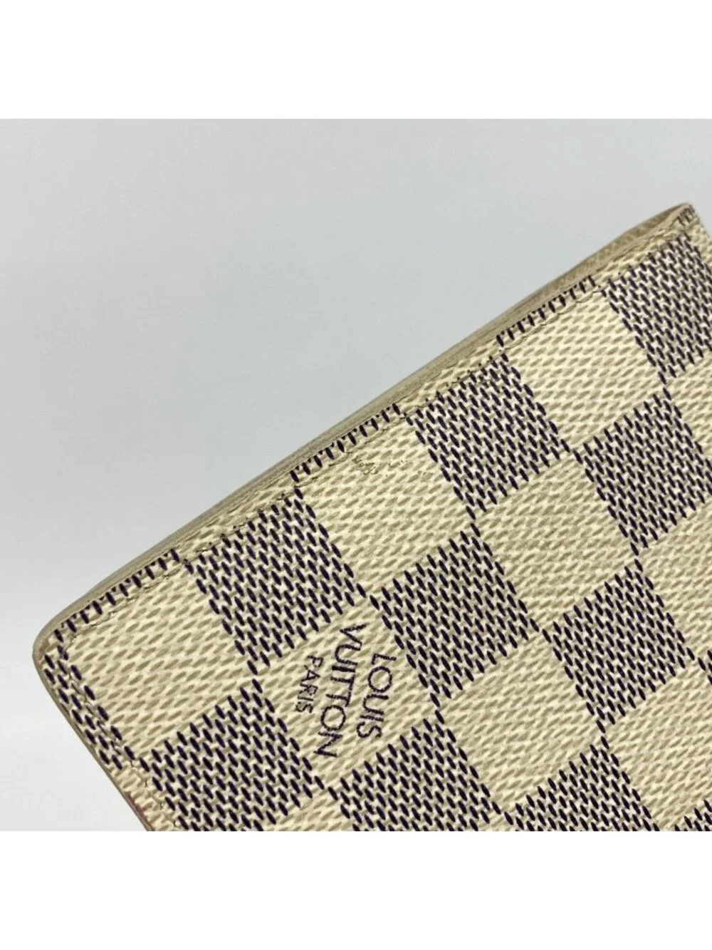 Louis Vuitton Wallet Damier Azur Portefeuille Marco White